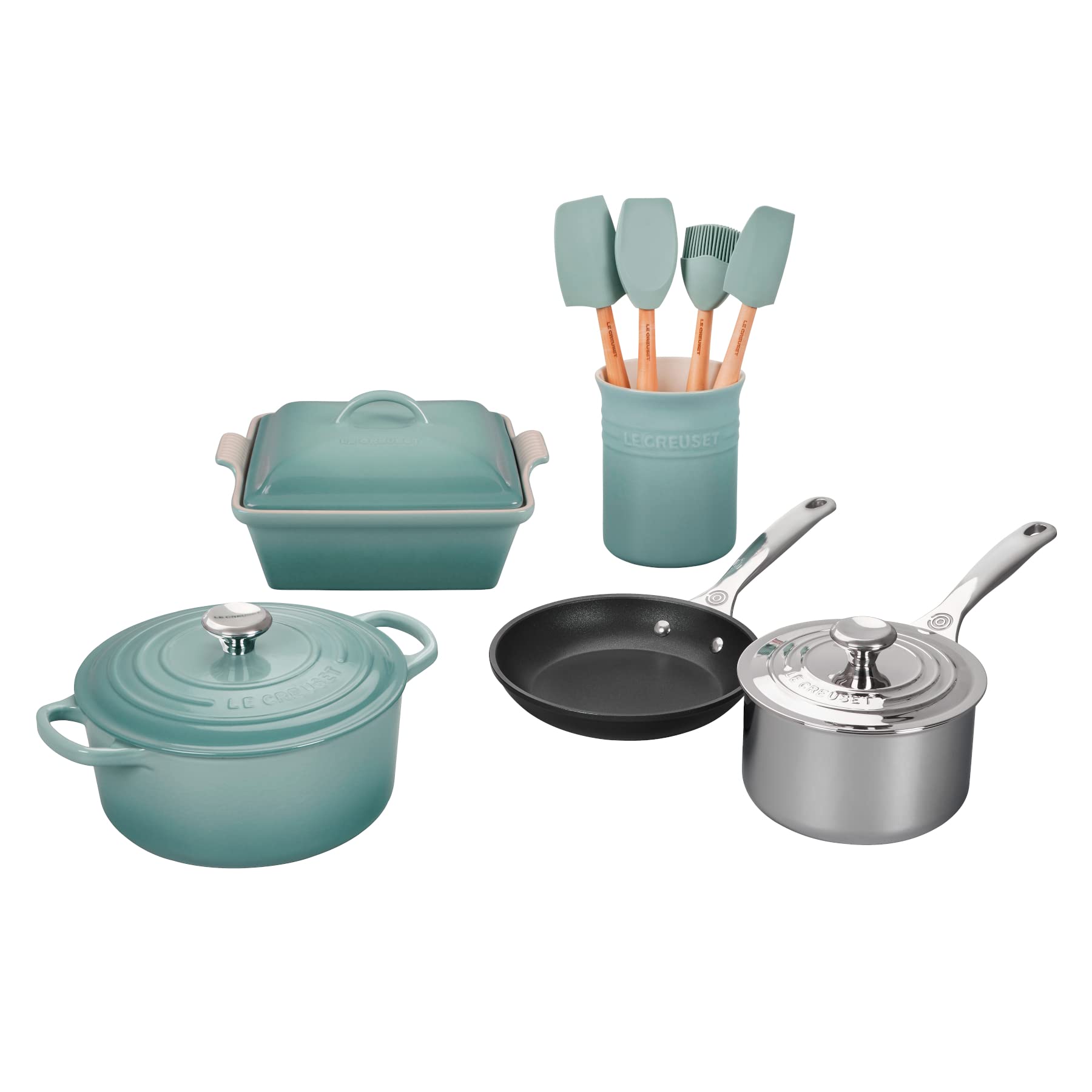 調理器具 Le Creuset Amazon.com: Le Creuset Mixed Material Cookware Set, 12pc